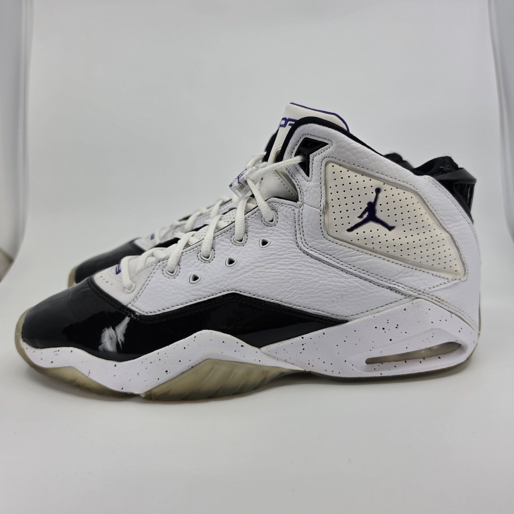 Air Jordan Basketball Sneaker Mens Sz 11.5 B Loyal White Court Purple 315317-115